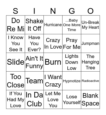 2 Bingo Card