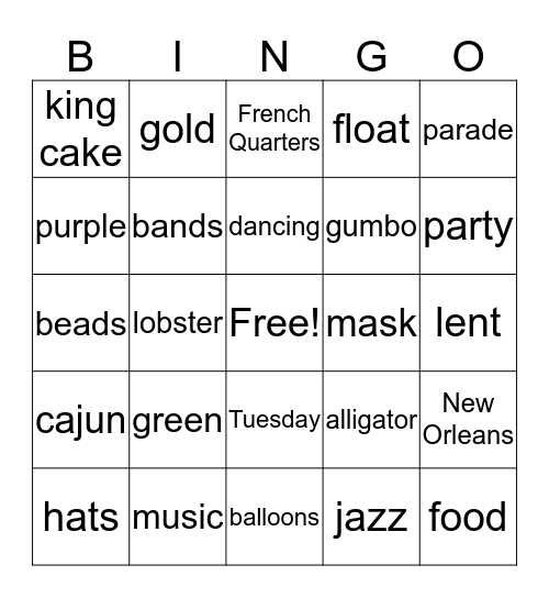 BINGO Card