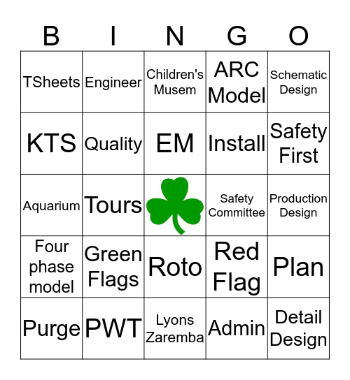 Roto Bingo Card