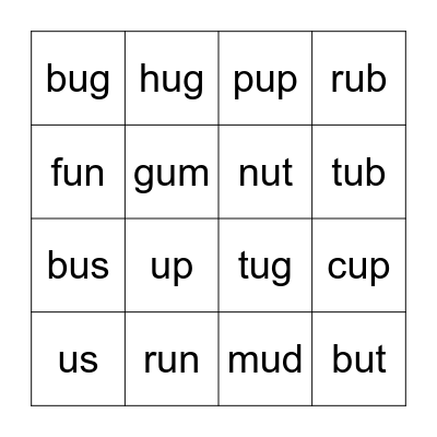 "Dig In", Units 8 -15 Bingo Card