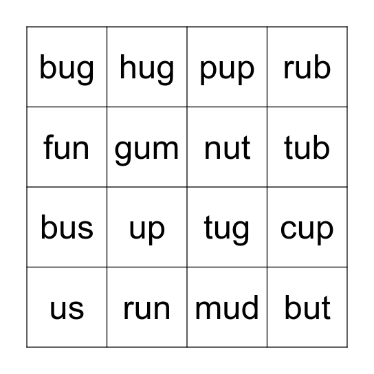 "Dig In", Units 8 -15 Bingo Card