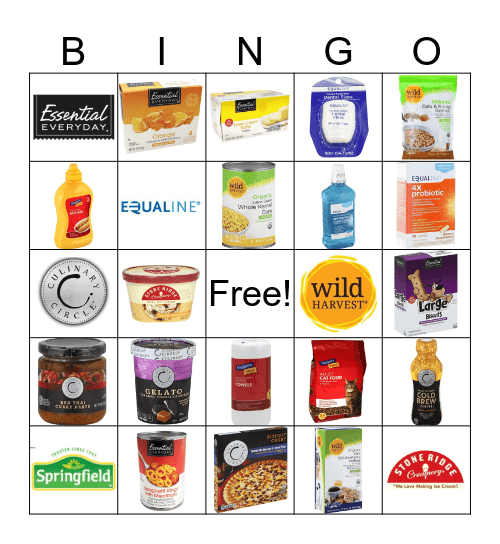 SVU Bingo Card