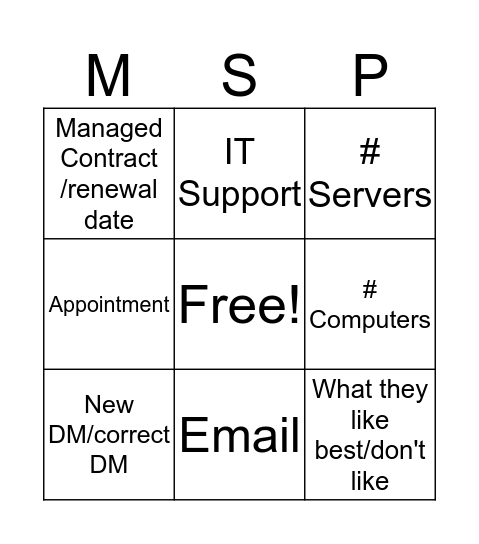 Bingo  Bingo Card