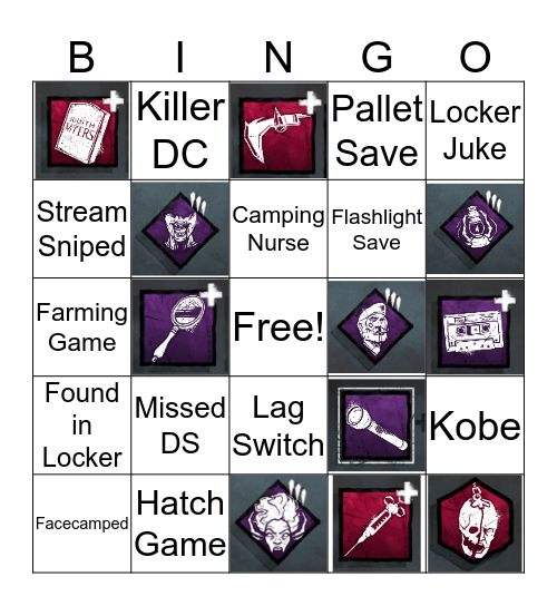 DBD Bingo Card