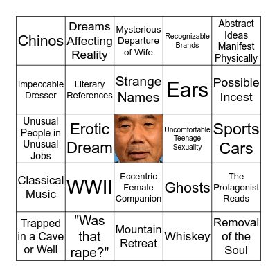 Haruki Murakami Bingo Card