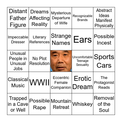 Haruki Murakami Bingo Card