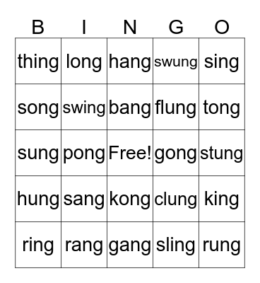 Welded Sounds Bingo Card