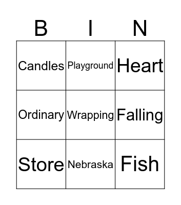 Savvy Bingo Card