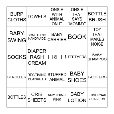 HAZEL GRACE BINGO Card