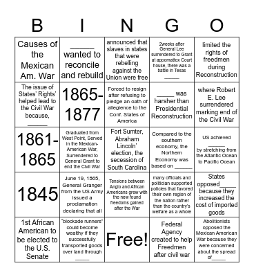 3rd 9weeks Study Bingo2 Bingo Card