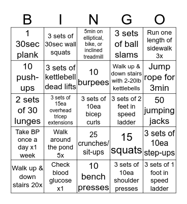 ATTC WELLNESS BINGO! Bingo Card