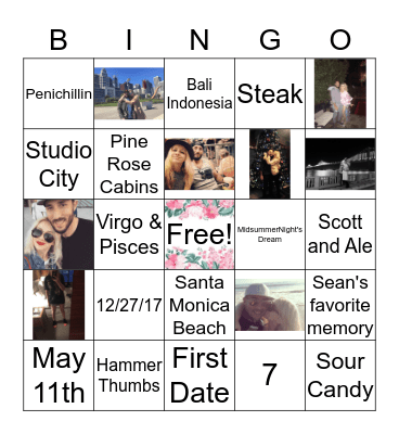 B R I D A L Bingo Card