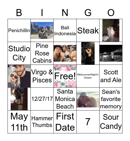 B R I D A L Bingo Card