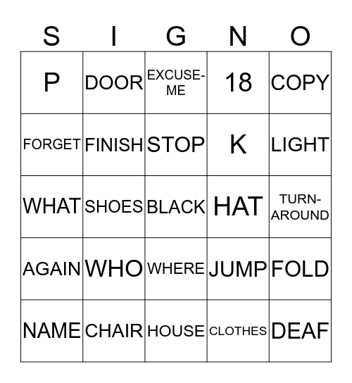 UNIT 1 Bingo Card