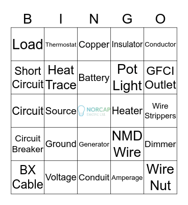 NORCAP BNI BINGO Card