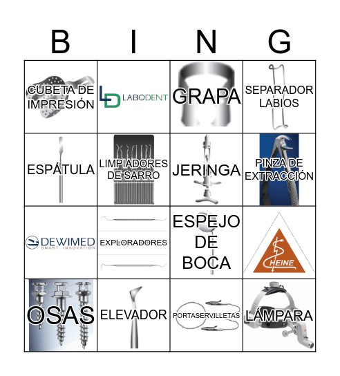 DEWIMED BINGO Card
