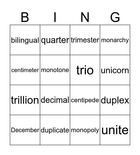 Spelling Test Thursday April 18 Bingo Card