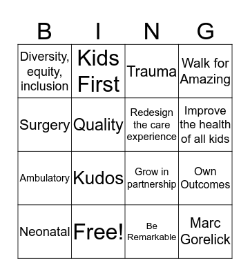 Town Hall Bingo Card