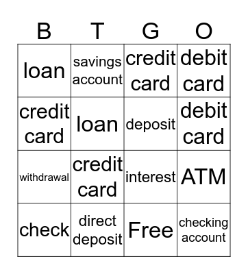 BizTown Bingo - BIZGO Bingo Card