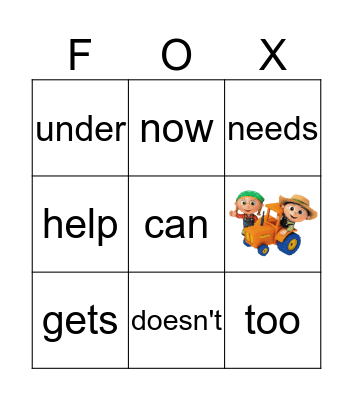 L2 sight words. U4/5/6 Bingo Card