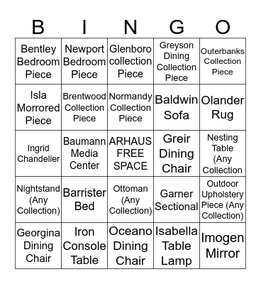Arhaus Web Team Bingo Card