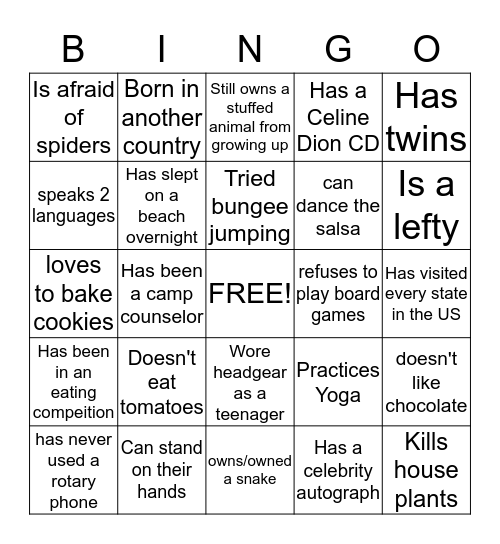 Broome Bingo Card