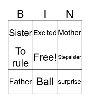 English Day Bingo Card