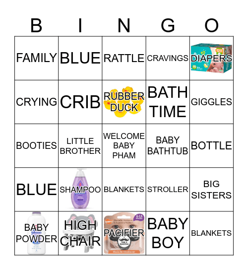 BABY PHAM Bingo Card
