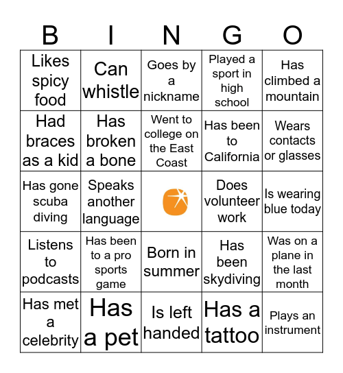 Health Care SRA/PRA Bingo Card