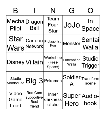 VO BINGO Card