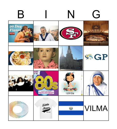 Vilma Bingo Card