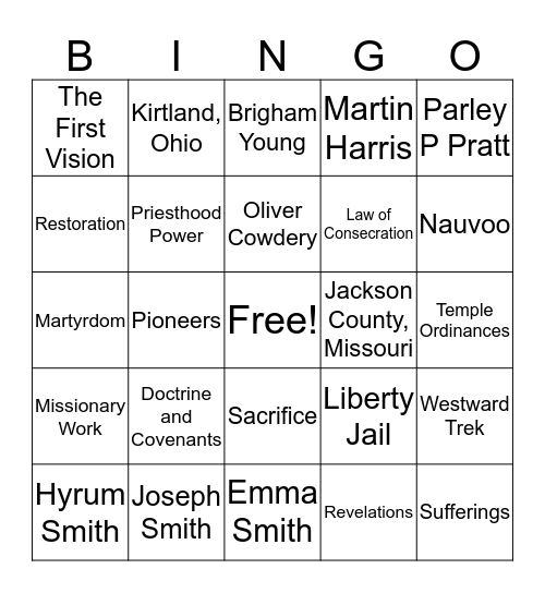 Bingo Card