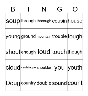 P3T2 Ch 4 - ou Bingo Card