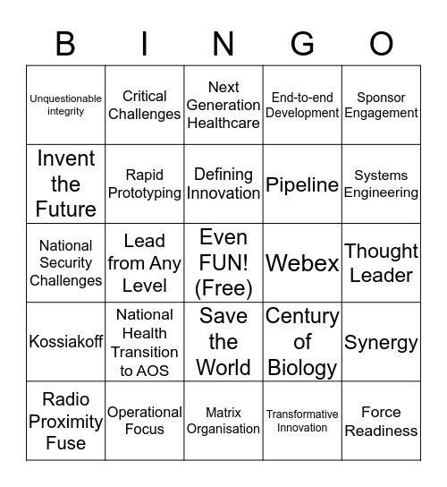 Critical Contributions Bingo Card