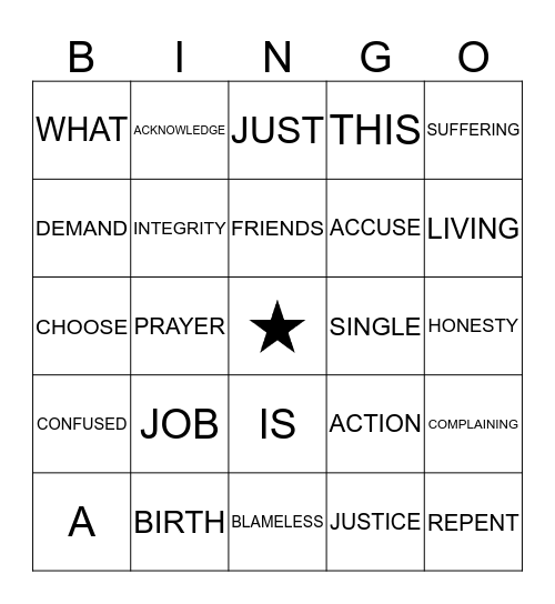 HELLO FROM THE OTHER SIDE Bingo Card
