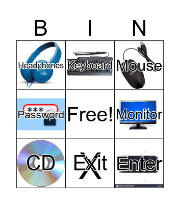 Technology Kindergarten Bingo Card