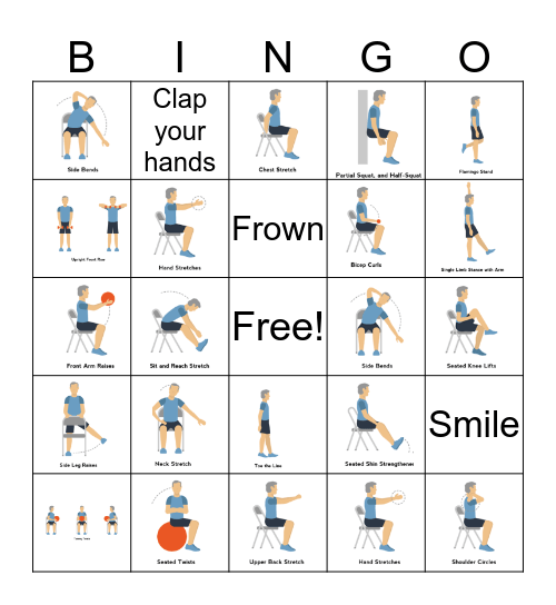 Movement Bingo Card