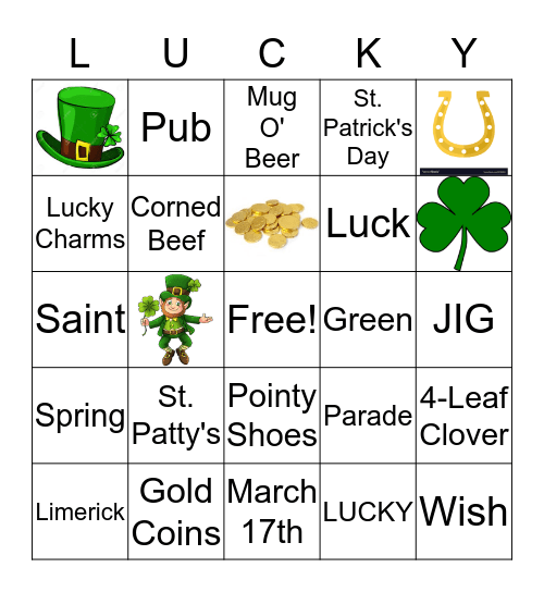 Bring'n the Luck to RAU Bingo Card