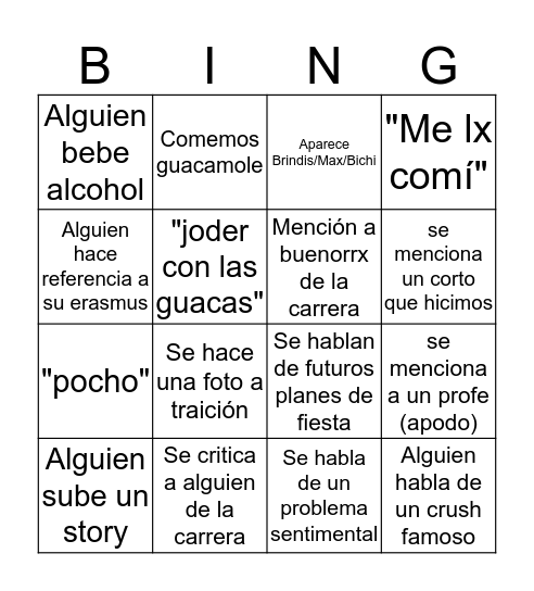 Guacabingo Card