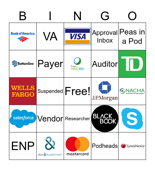 Paymode-X Bingo Card