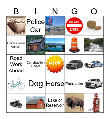 Yellowstone BINGO Card
