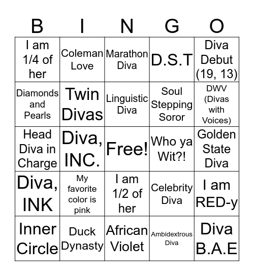 HTCAC Bingo! Bingo Card