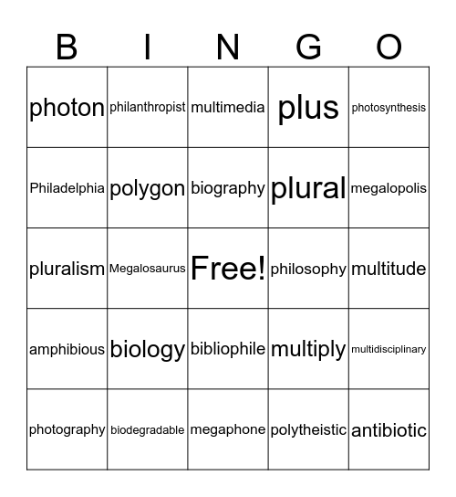 Life, Light, Love & The More the Merrier (9&10) Bingo Card