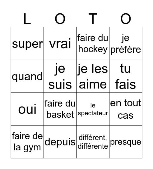 3ma loto chap 5 voca EFG Bingo Card