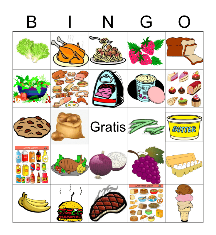 Realidades 1 Chapter 3b Bingo Card