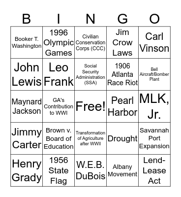 Interim Review Bingo Card