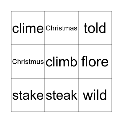 Year 3 Spelling Practice Bingo Card