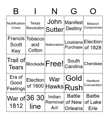 Quarter 3 Review Bingo Card
