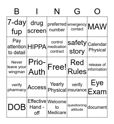 Bingo Card