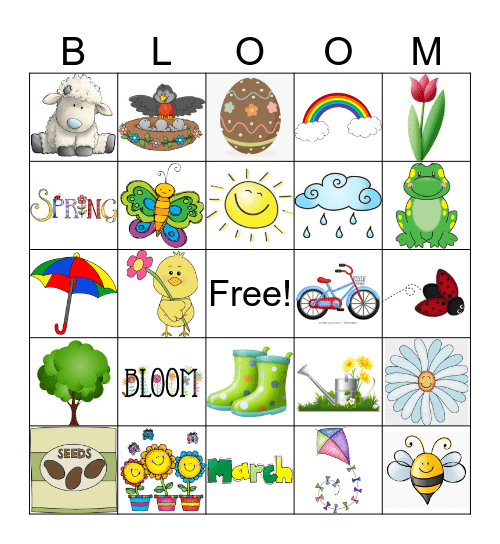 Spring Bingo Card